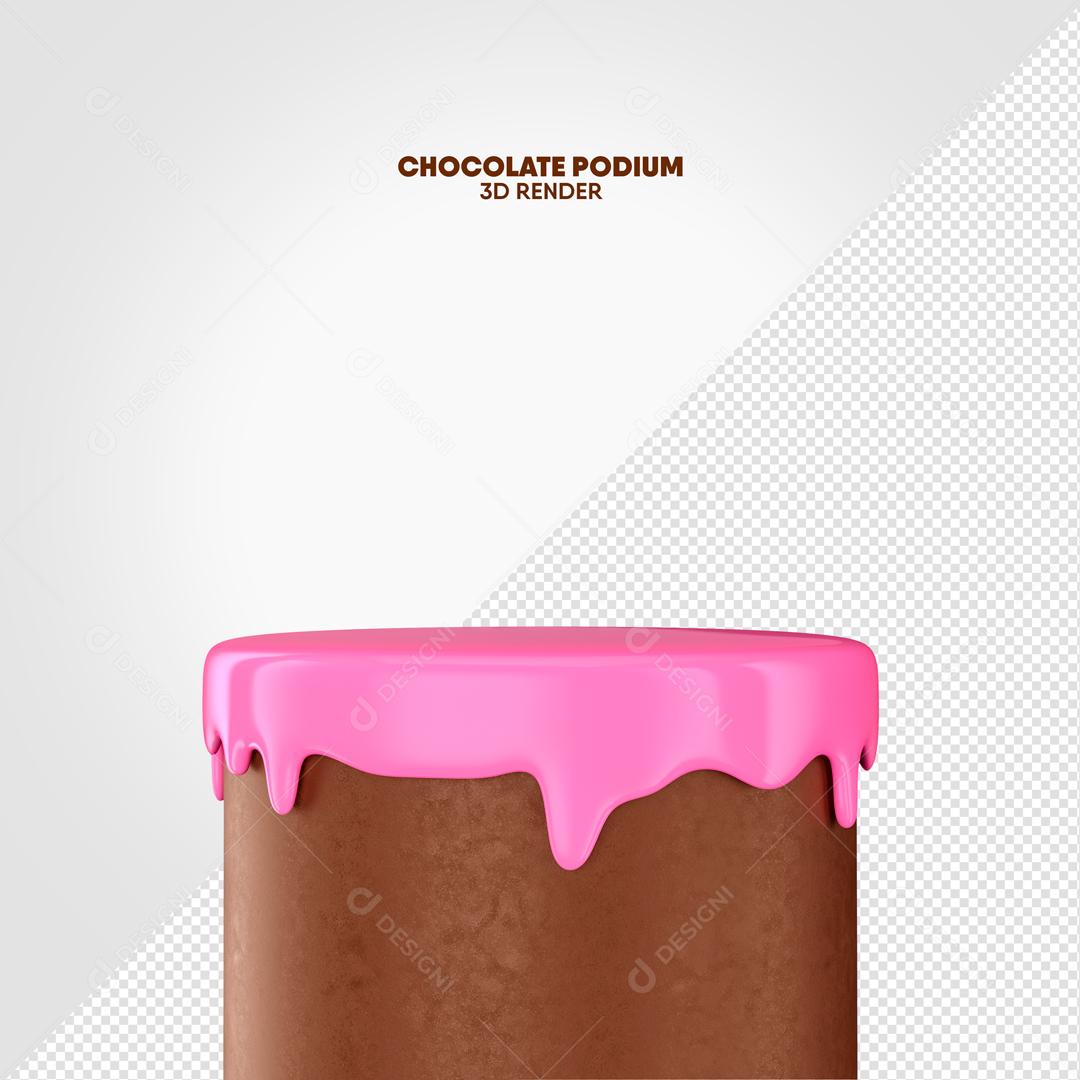 Podium De Chocolates Com Recheio De Doce Social Media PSD Editável