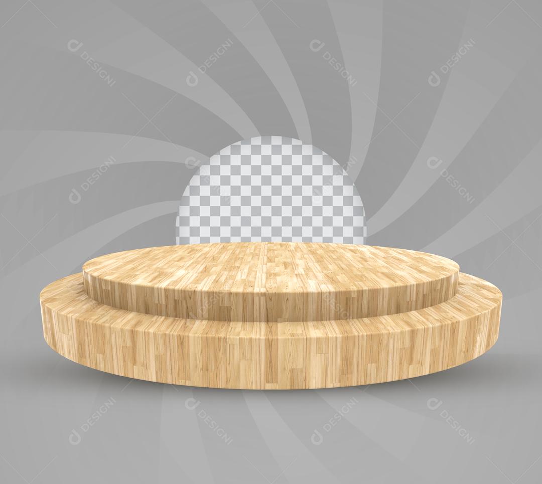 Elemento 3D Podium Para Composição PSD