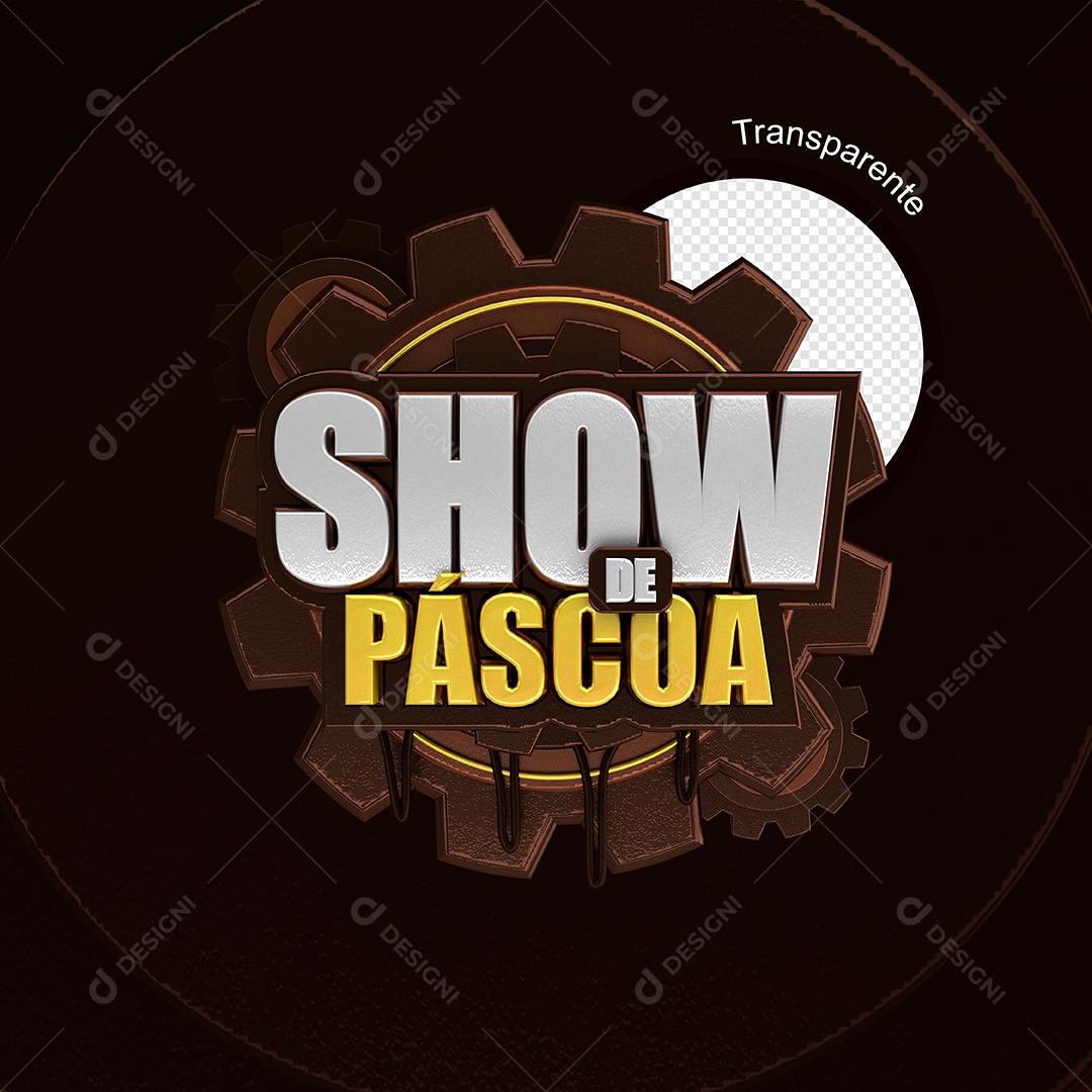 Show de Páscoa Oferta Social Media PSD Editável
