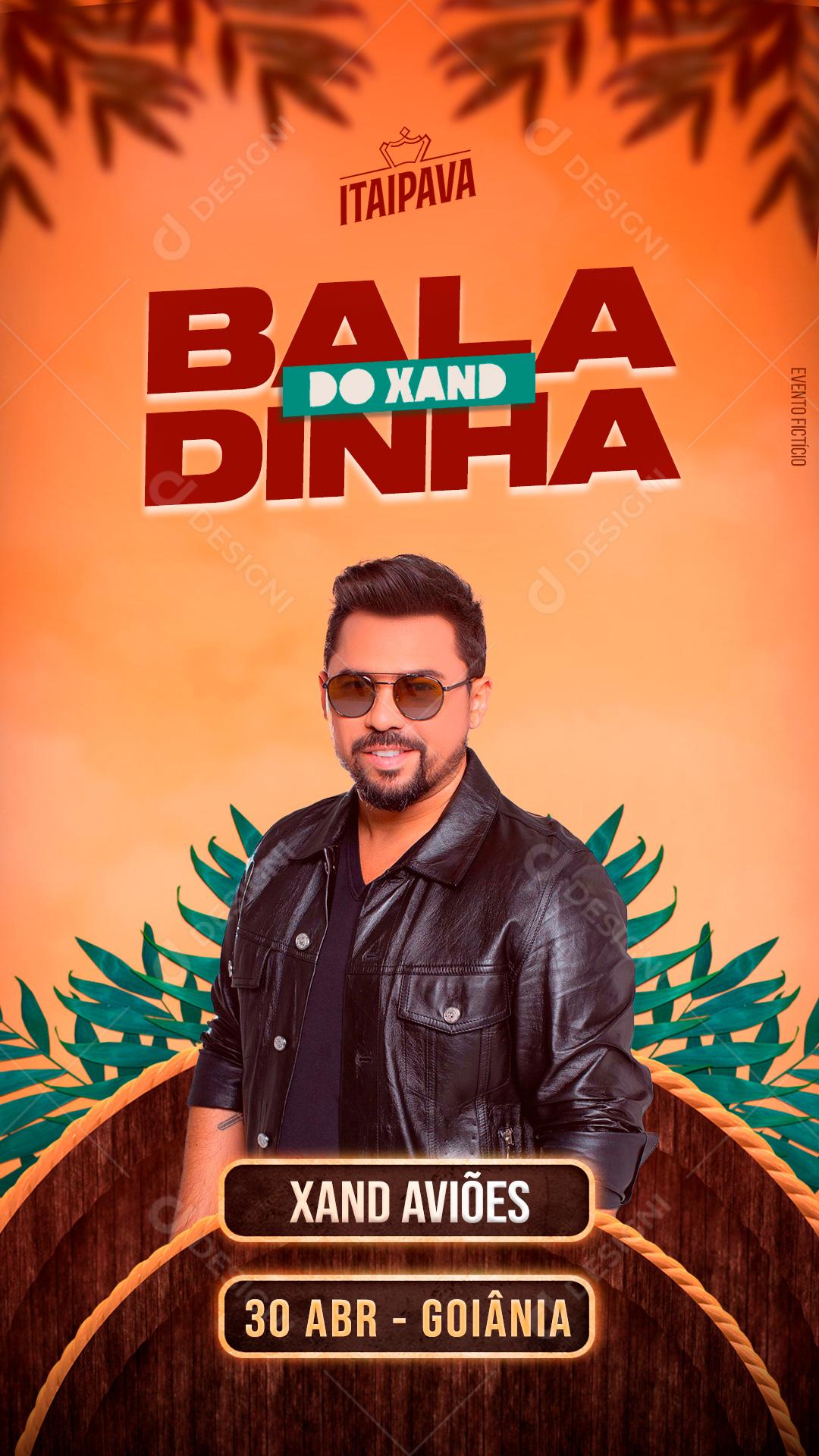 Social Media Baladinha do Xand Flyer Xand Aviões PSD Editável