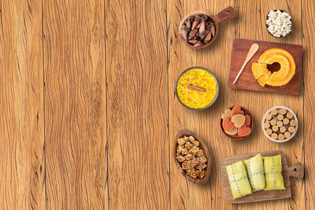 Comida típica do festival brasileiro de junho. Festa junina