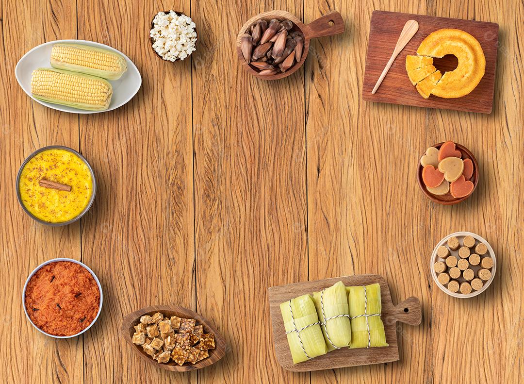 Comida típica do festival brasileiro de junho. Festa junina