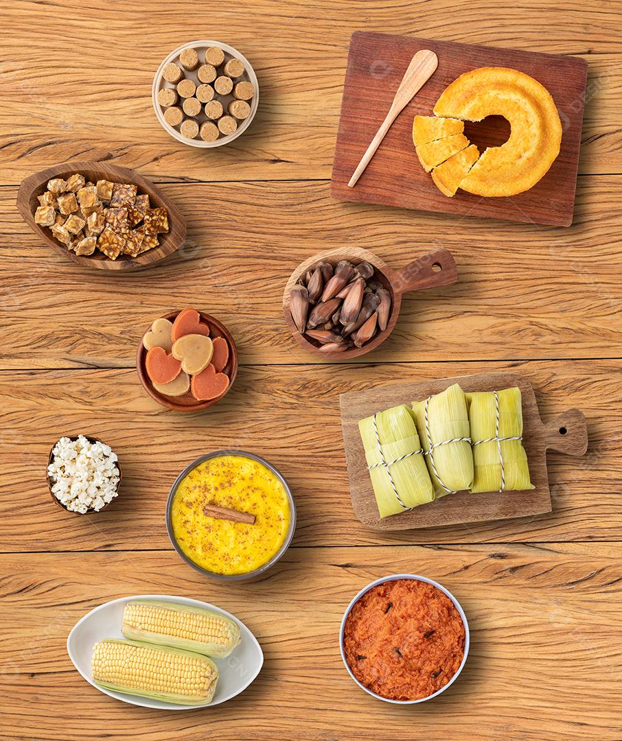 Comida típica do festival brasileiro de junho. Festa junina