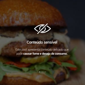Social Media Hambúrgueria Burguer Conteúdo Sensível PSD Editável