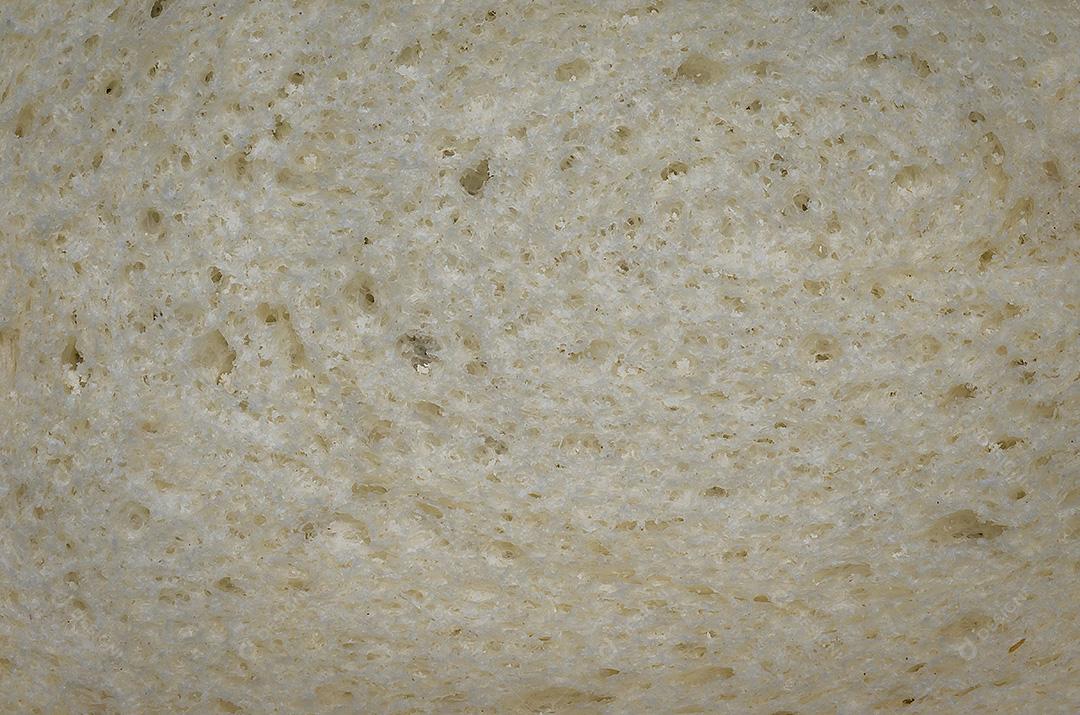 Textura de pão de perto, miolo de fatia de pão de sanduíche