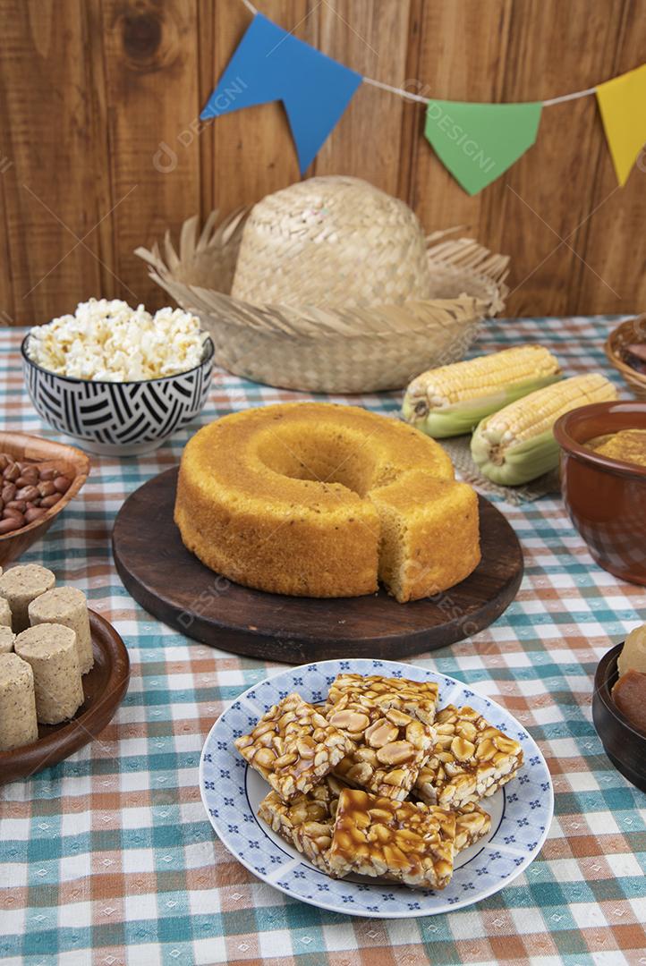 Comida típica do festival brasileiro de junho. Festa junina