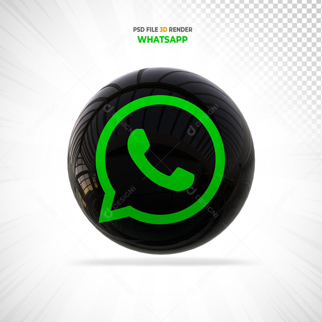 Whatsapp 3D Elemento Para Composição PSD