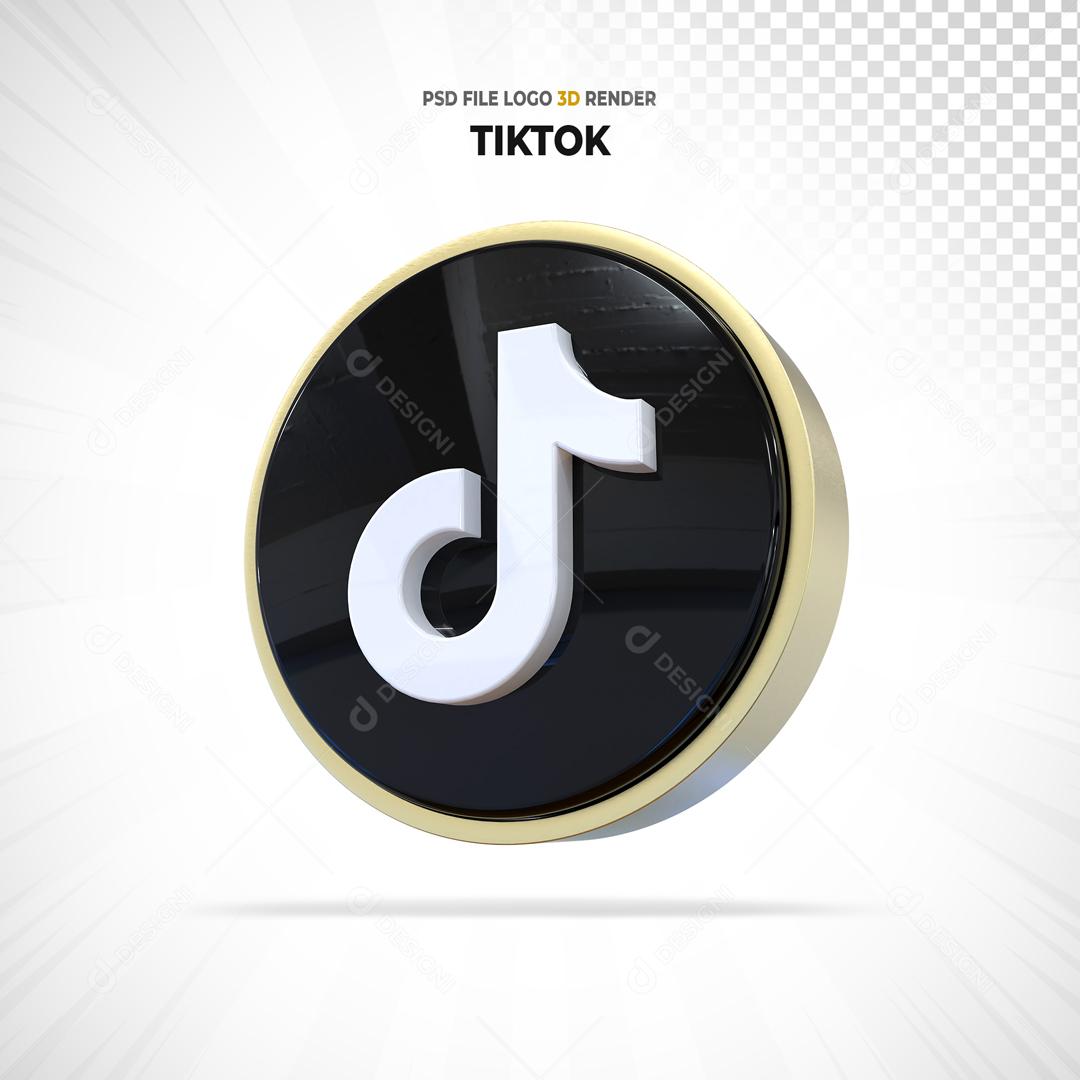 ícone Tiktok 3D Para Composição PSD