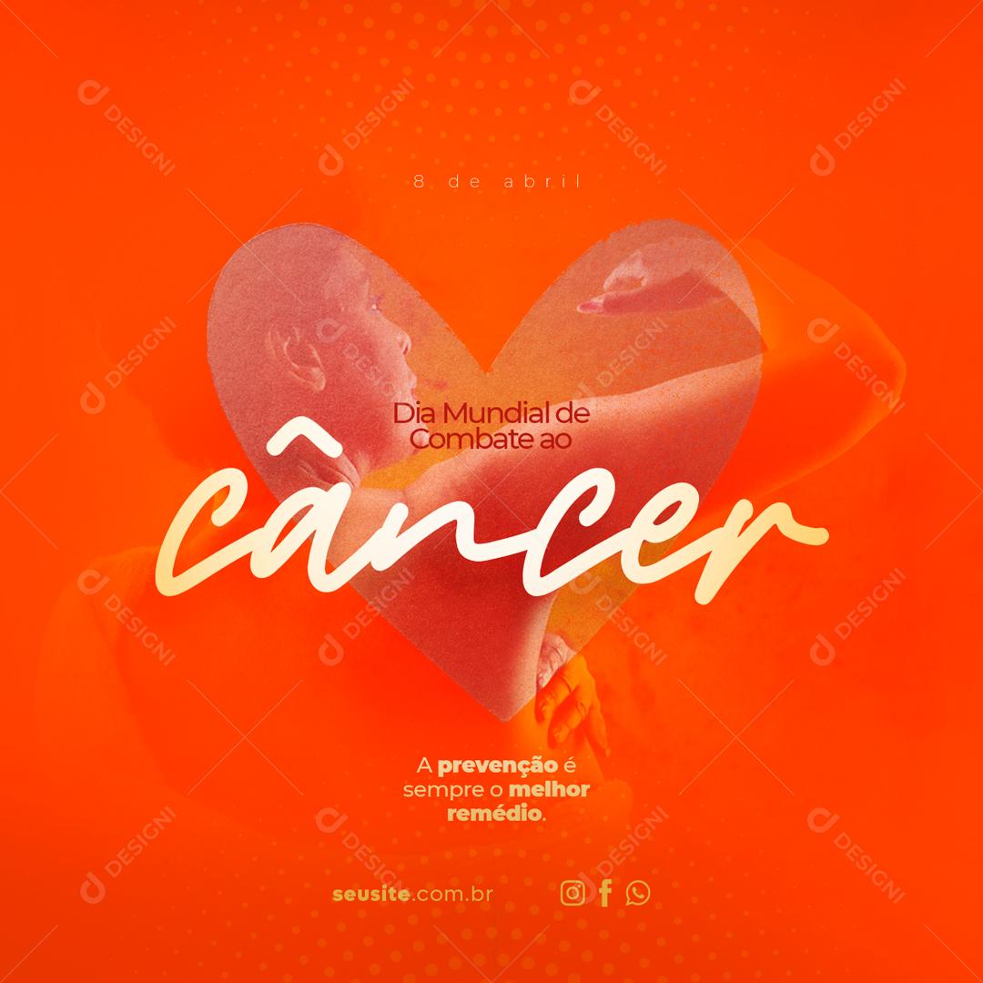 Dia Mundial Do Combate Ao Câncer Social Media PSD Editável