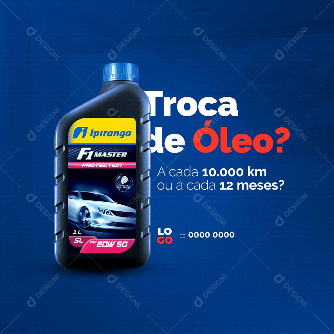 Social Media Posto de Gasolina Troca de Óleo PSD Editável