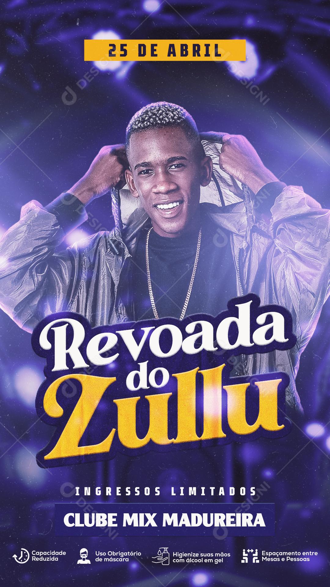 Social Media Revoada do Zullu Club Mix Flyer PSD Editável