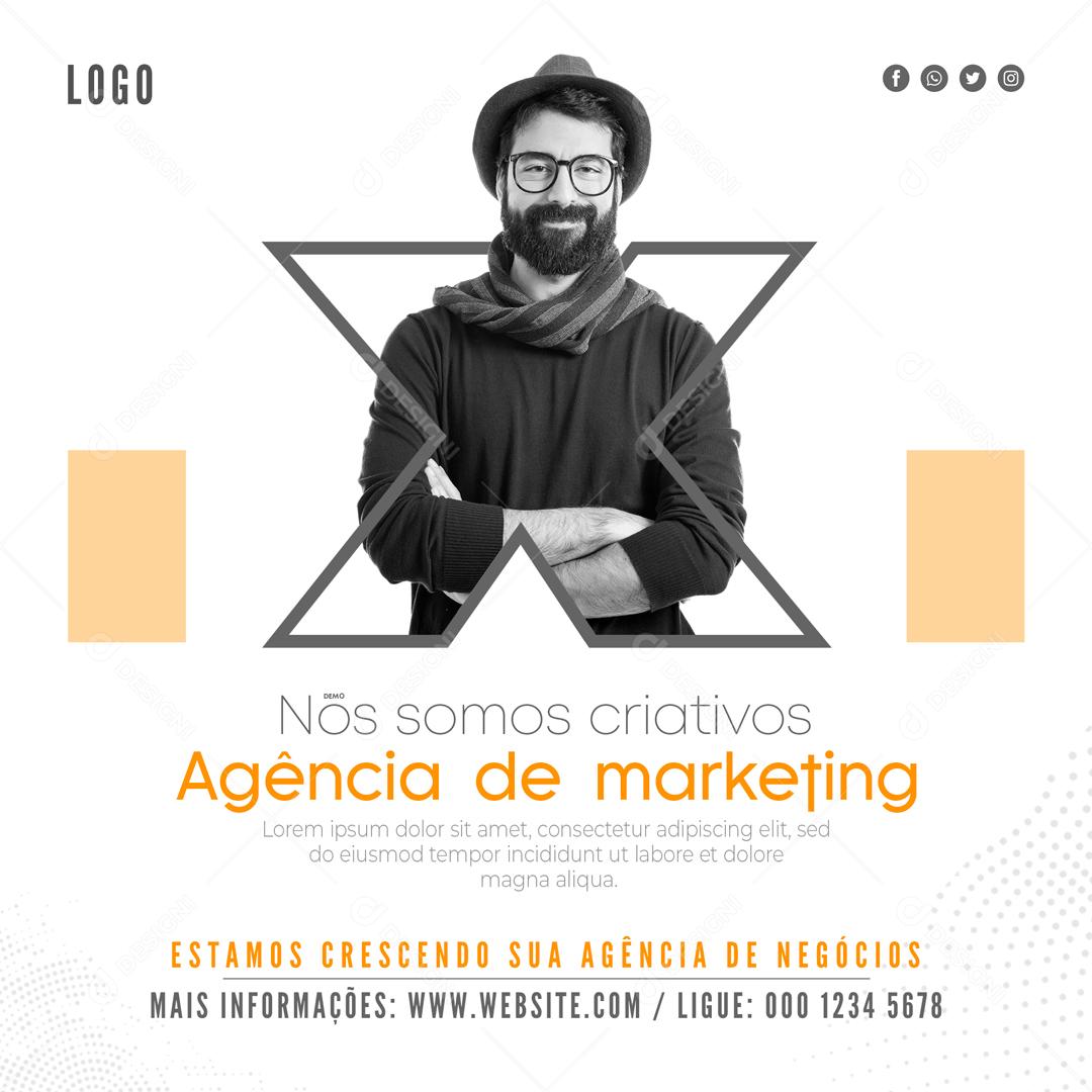 Nós Somos Criativos Agencia De Marketing Social Media PSD Editável