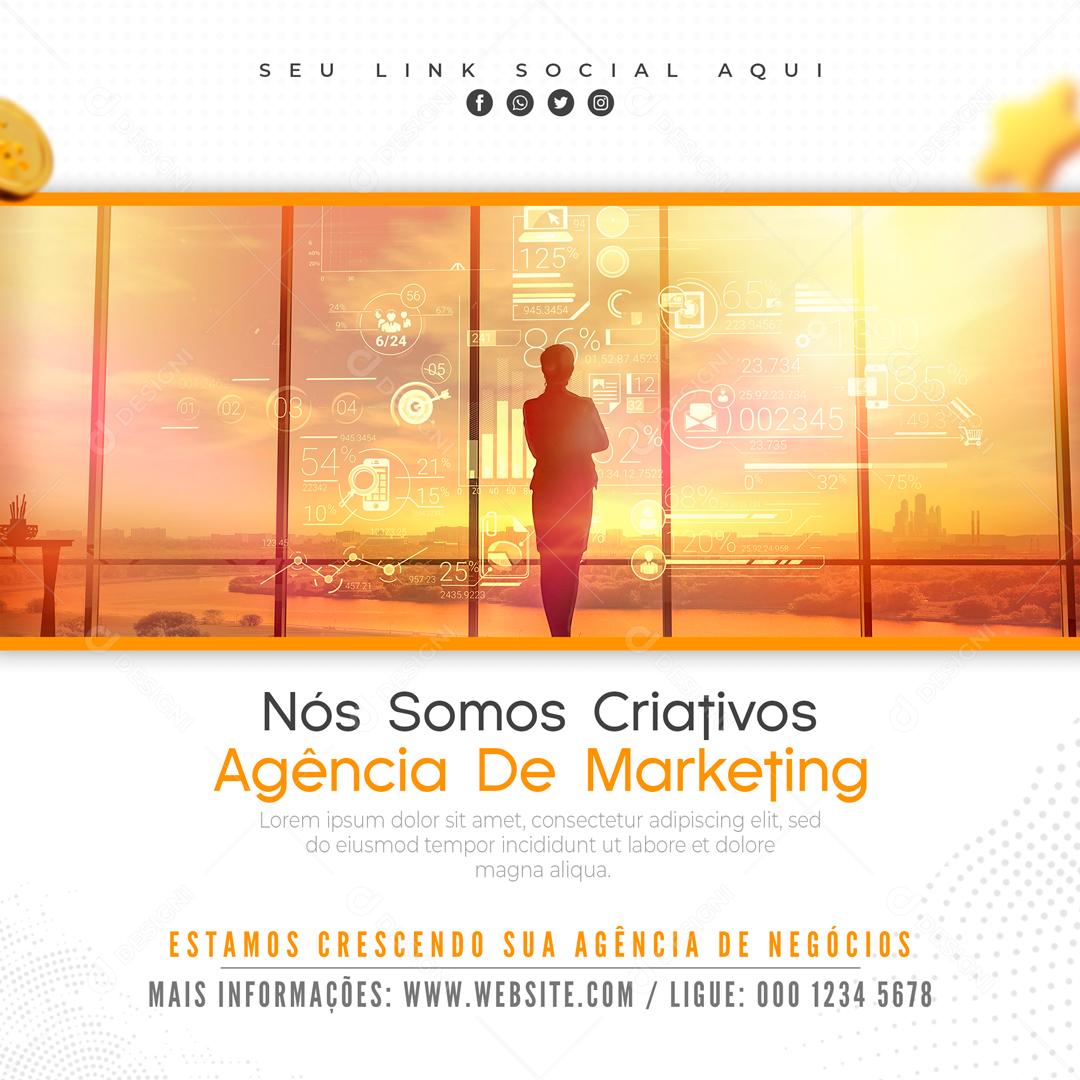 Nós Somos Criativos Agencia De Marketing Social Media PSD Editável