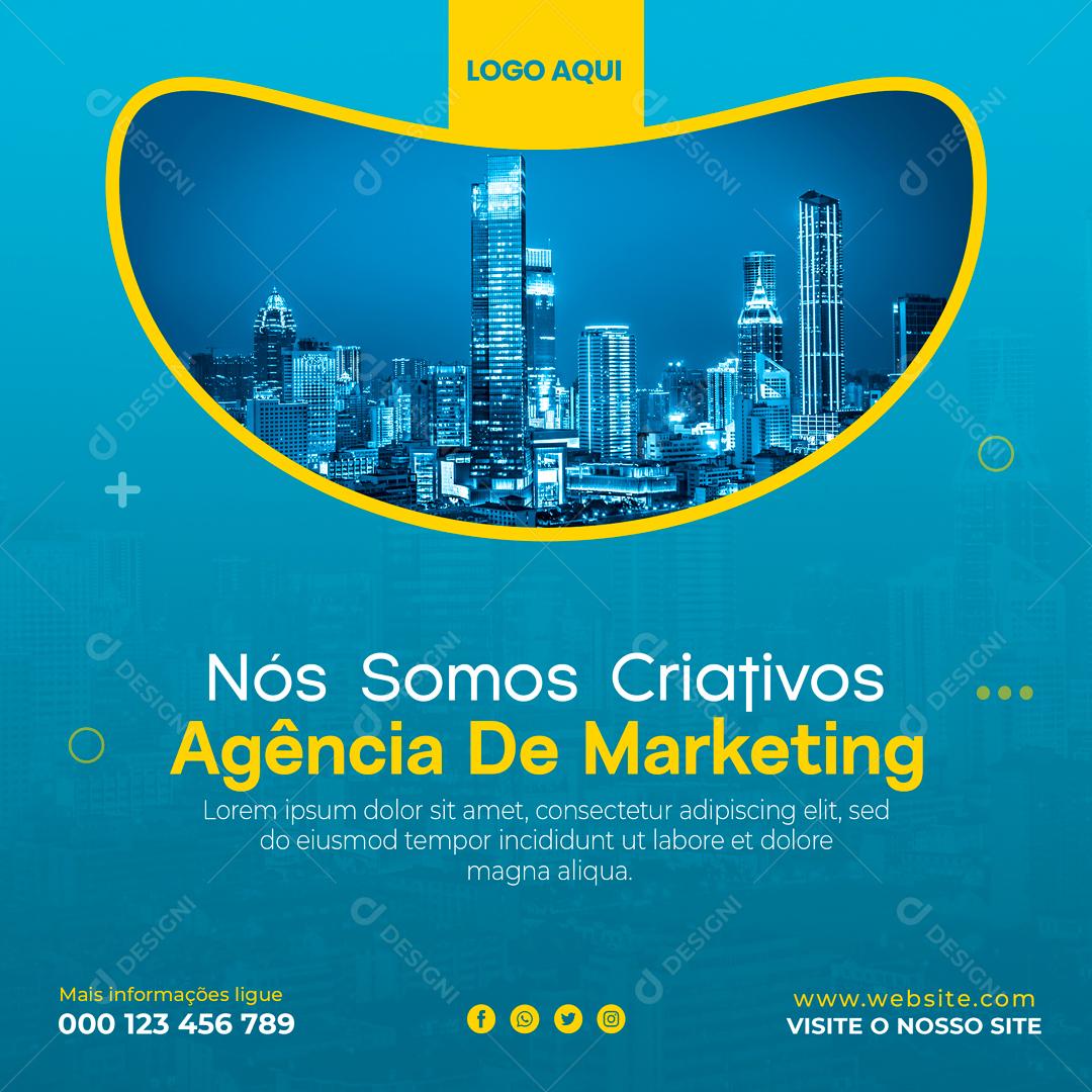 Nós Somos Criativos Agencia De Marketing Social Media PSD Editável