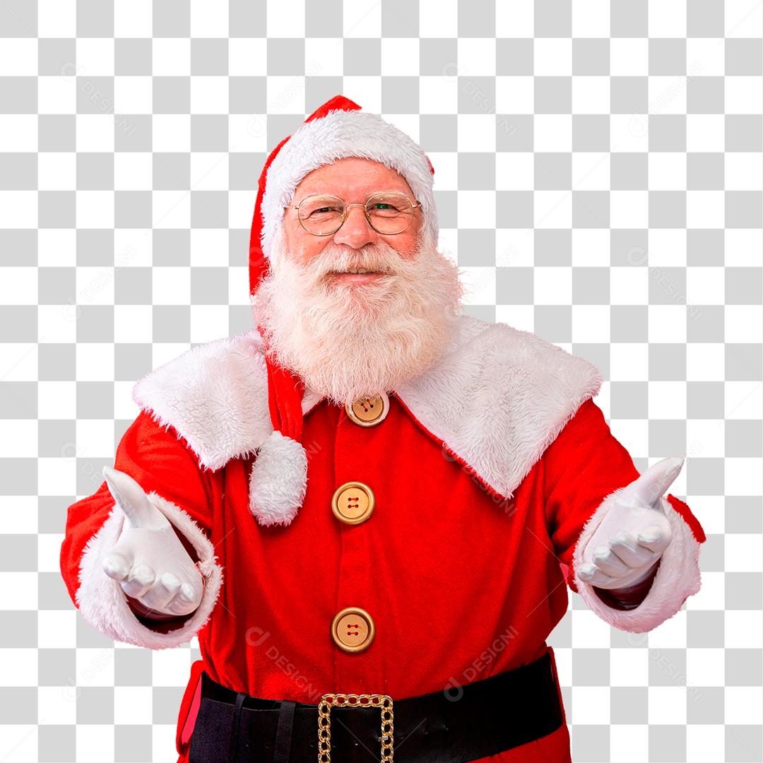 Papai Noelde barba branca PNG Transparente