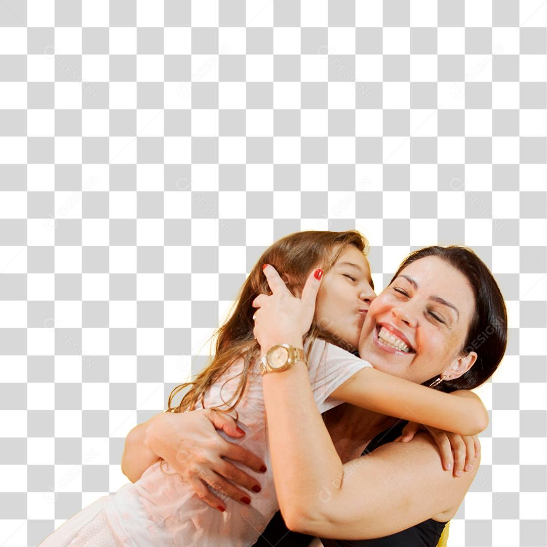 Abraço de mãe e filha PNG Transparente