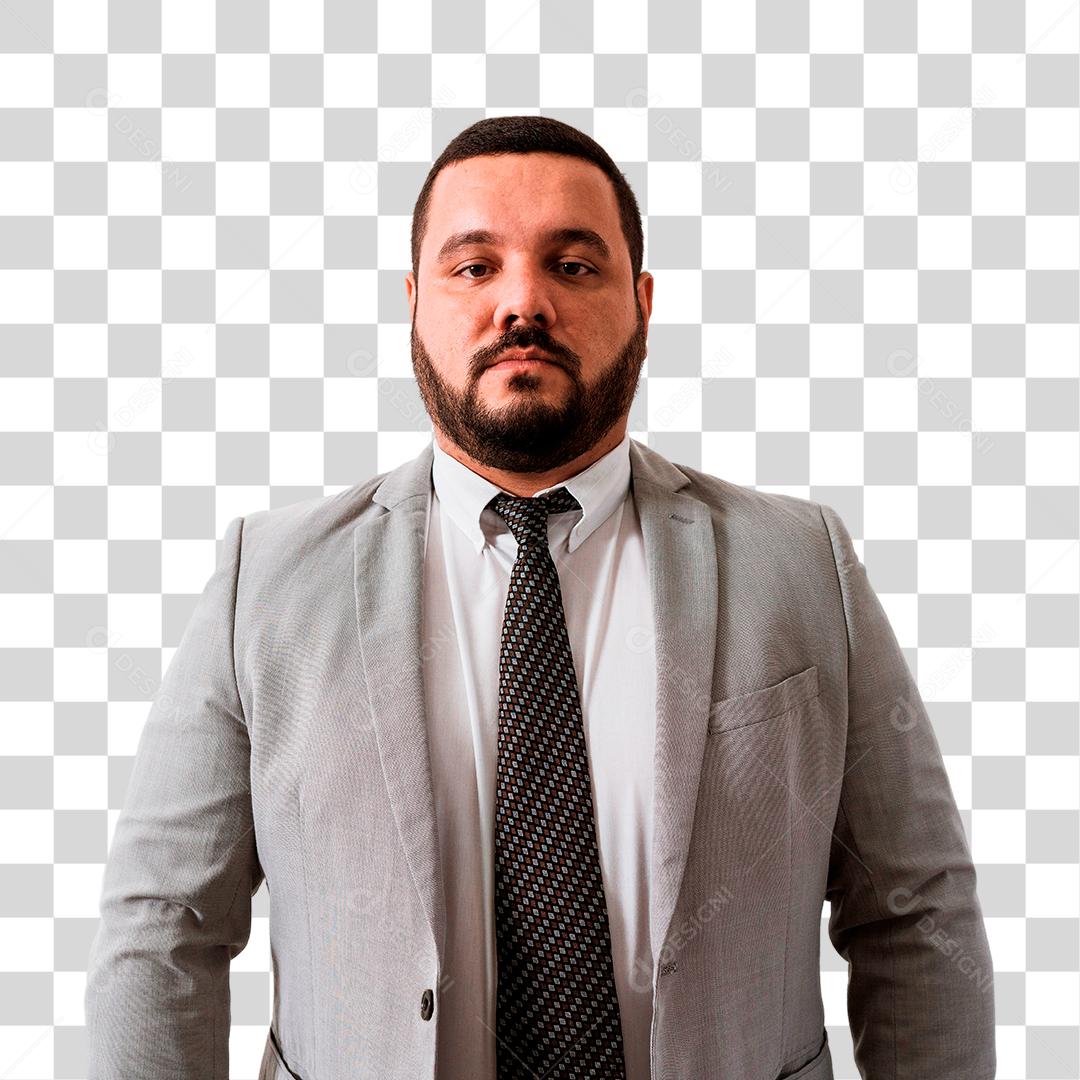 Jovem rapaz empresário com expressão seria PNG Transparente