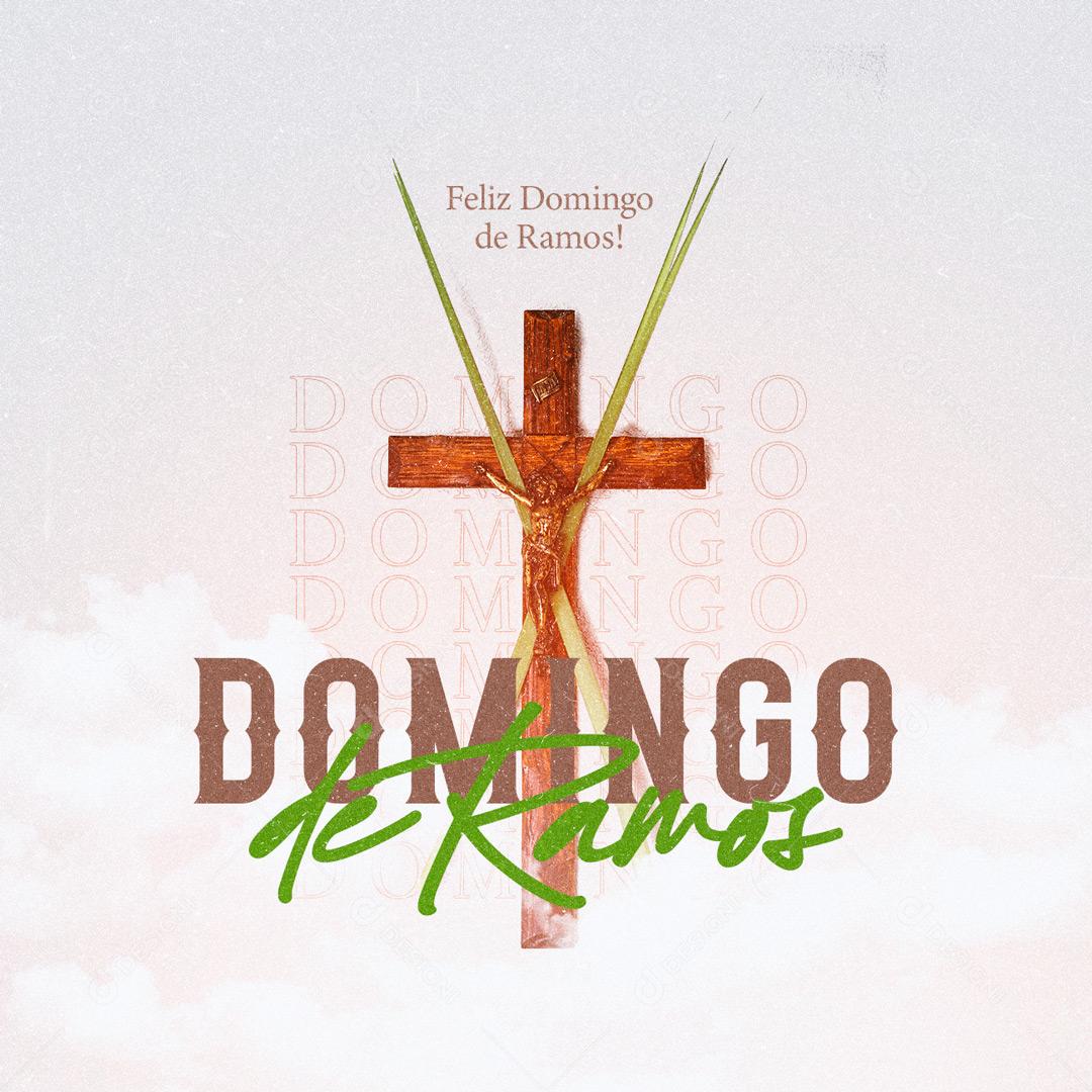 Domingo De Ramos O Seguimento De Jesus Social  Media PSD Editável