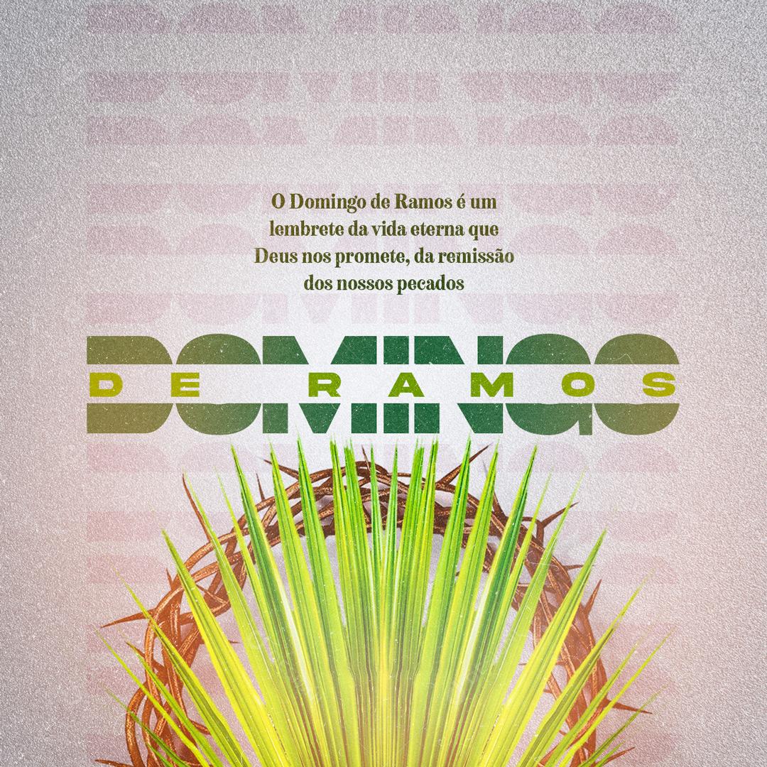 Domingo De Ramos O Seguimento De Jesus Social  Media PSD Editável