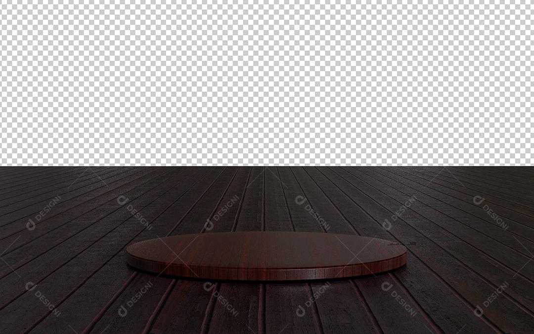 Background Mesa de Madeira e pódio Elemento 3D PSD