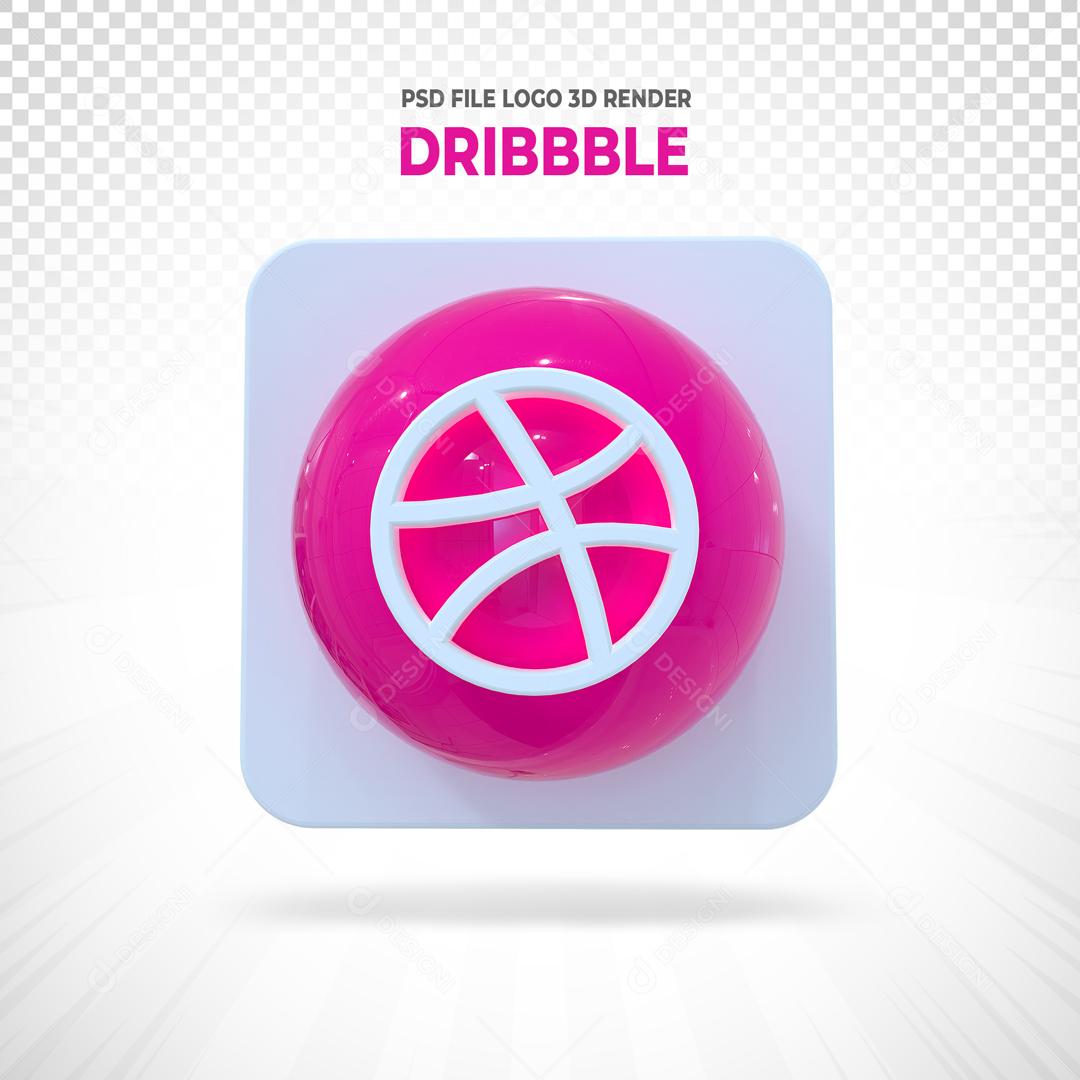 Dribbble Elemento 3D Para Composição PSD