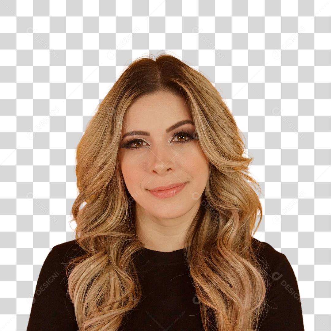 Jovem linda loira caucasiana feliz PNG Transparente