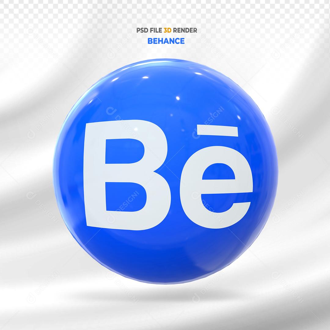 Behance 3D Elemento Para Composição PSD
