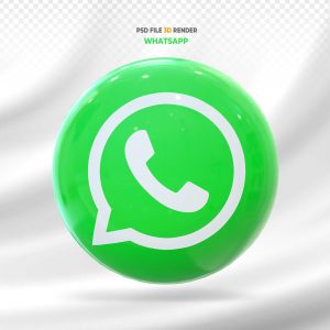Whatsapp 3D Elemento Para Composição PSD