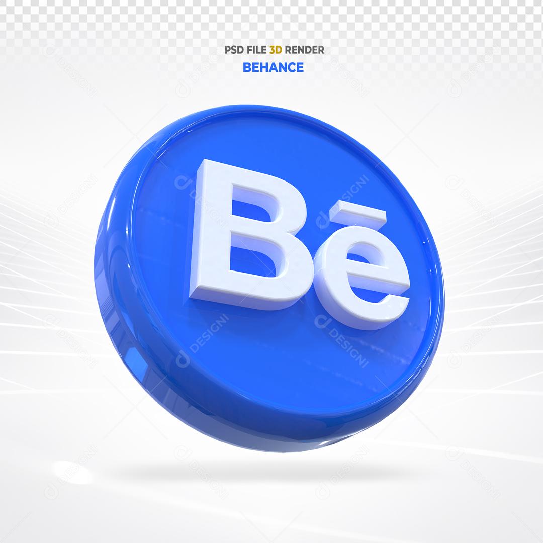 Behance 3D Elemento Para Composição PSD