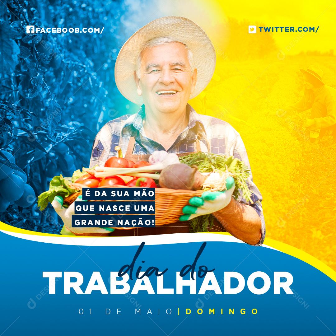Dia Do Trabalhador 1 De Maio Data Comemorativa Social Media PSD Editável