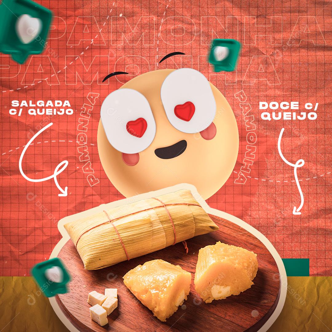A Melhor Pamonha que Você Já Viu Social Media PSD Editável