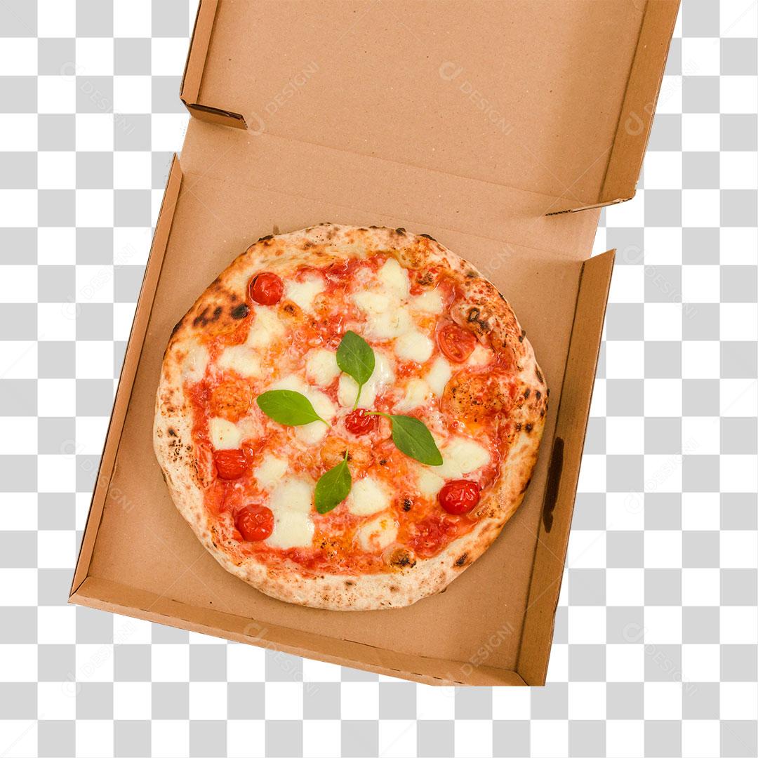 Pizza com molho de tomate e queijo