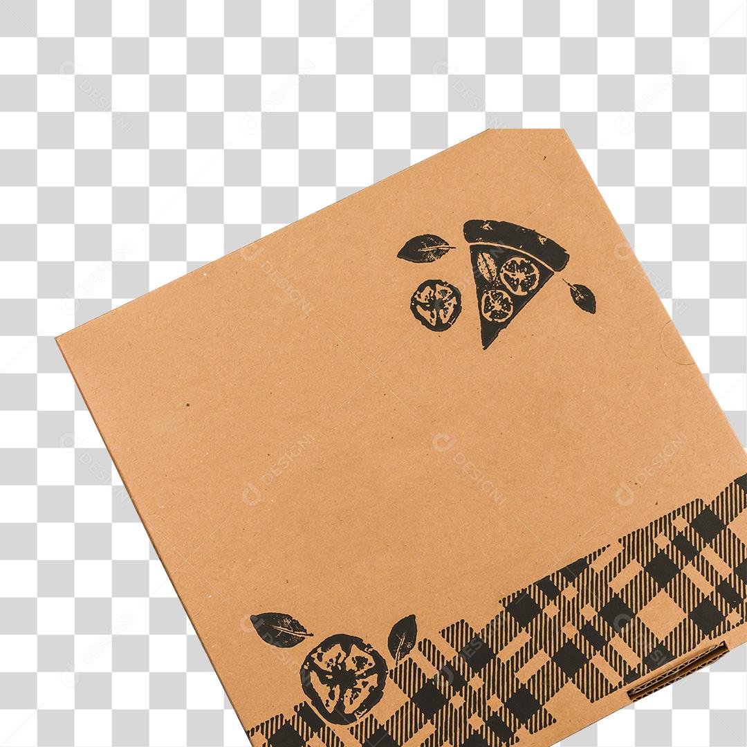 Caixa de pizza fundo transparente
