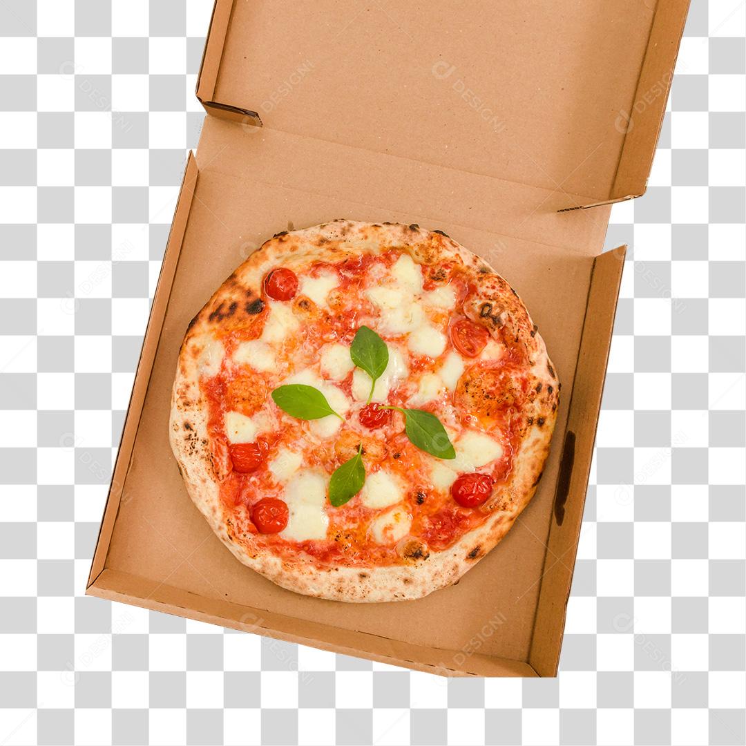Pizza Com Molho de Tomate  Dentro da Caixa PNG Transparente