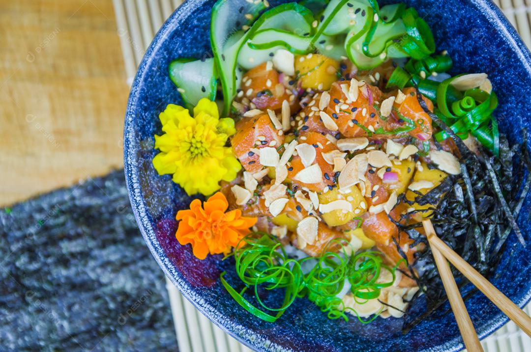 Puxar tradicional em lindo prato decorado