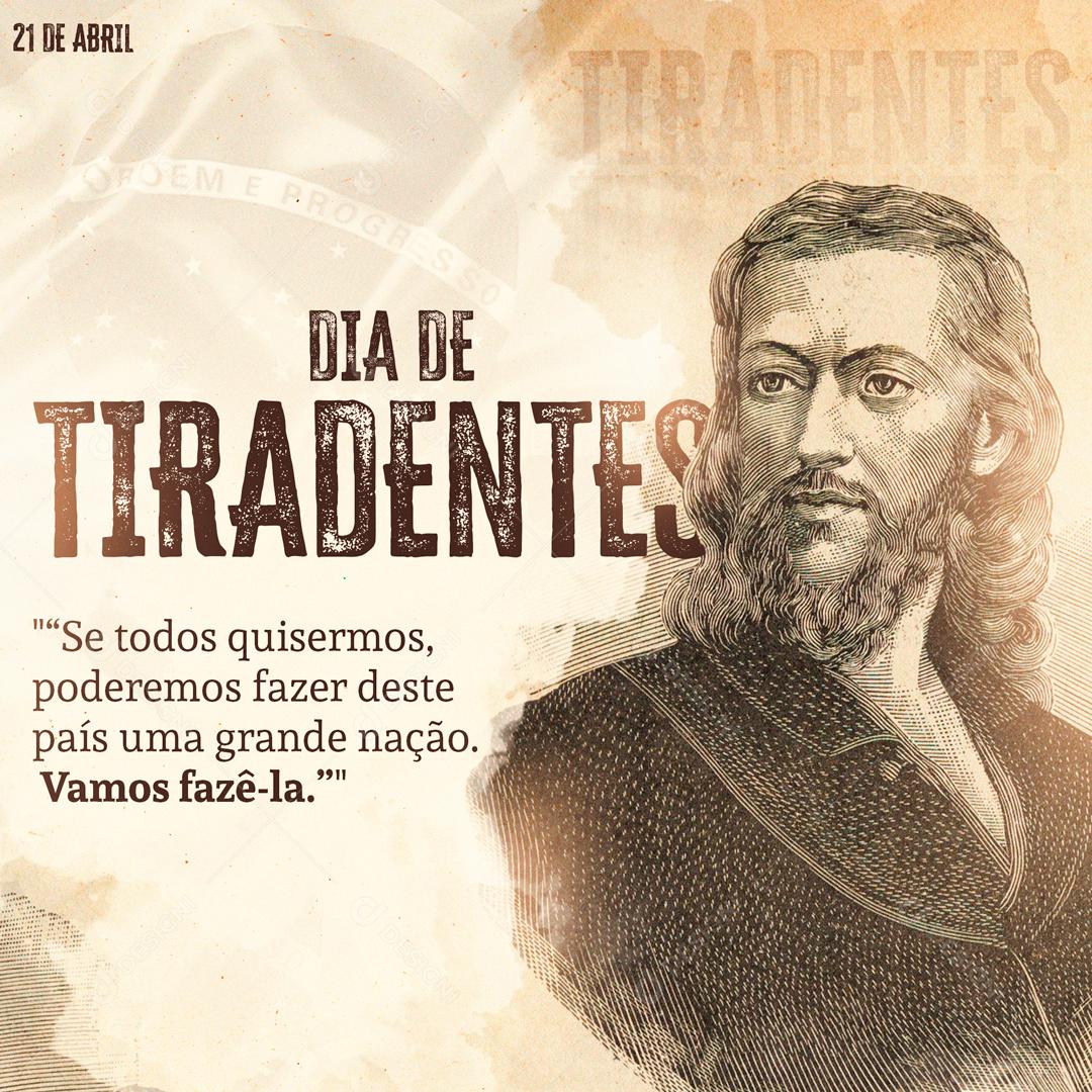 Dia De Tiradentes 21 De Abril Social Media PSD Editável