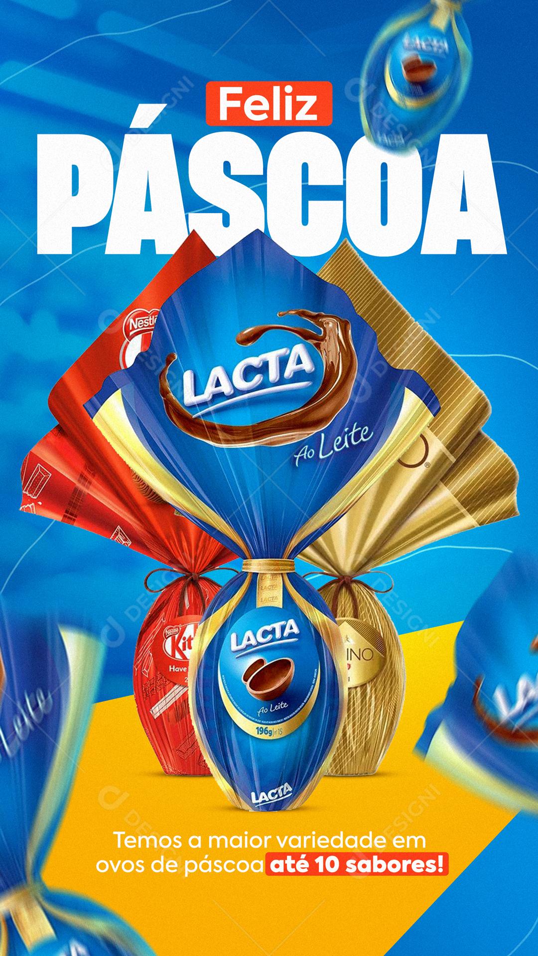 Feliz Páscoa Temos Que A Maior Variedade Em Páscoa Social Media PSD Editável