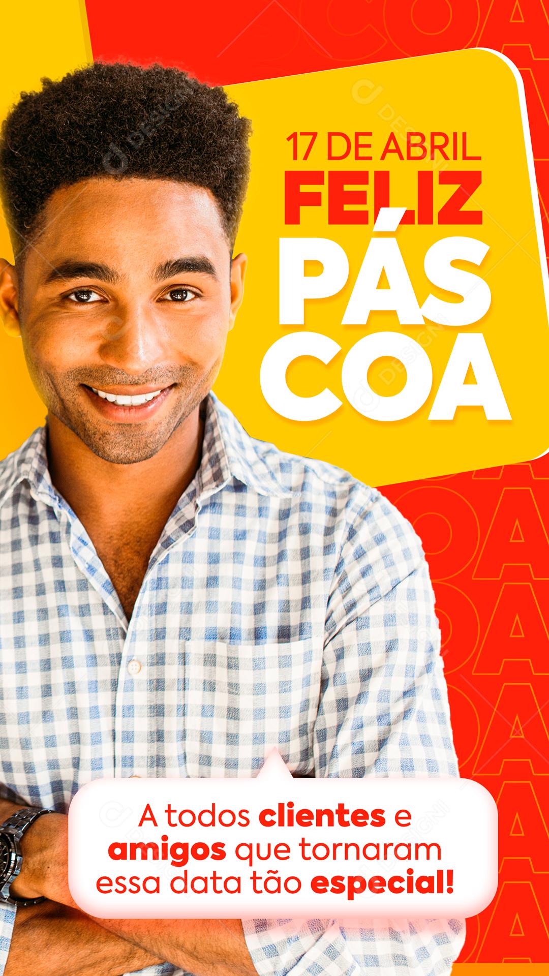 Feliz Páscoa Que Este Seja Um Momento De União E Celebração Em Família Social Media PSD Editável