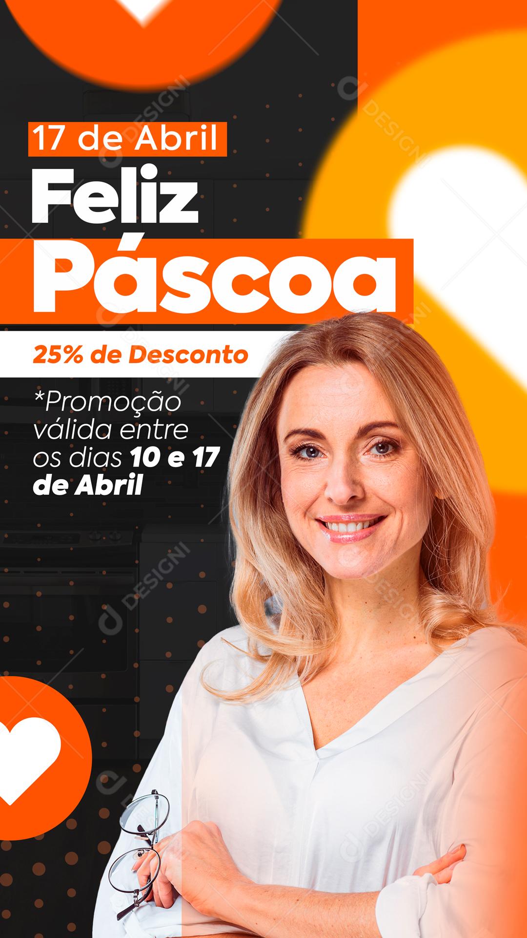 Feliz Páscoa Que Este Seja Um Momento De União E Celebração Em Família Social Media PSD Editável