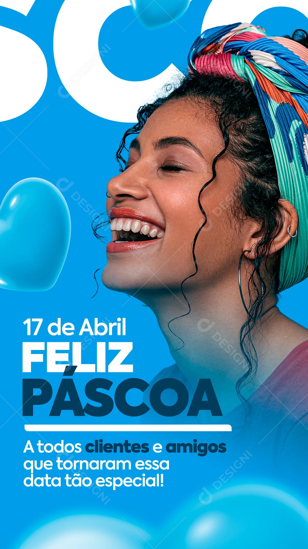 Feliz Páscoa Que Este Seja Um Momento De União E Celebração Em Família Social Media PSD Editável