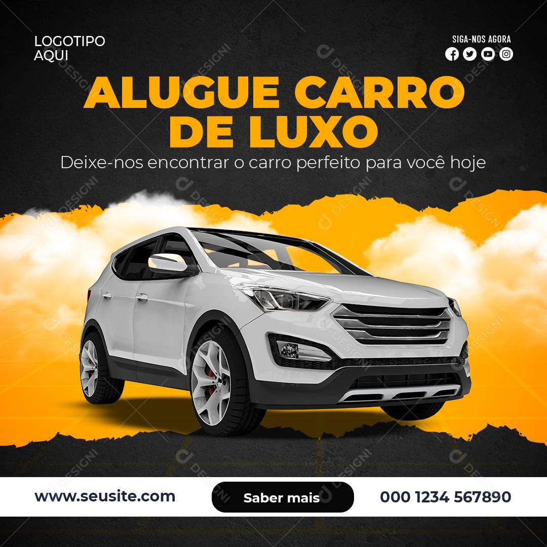 Social Media Alugue Carro de Luxo PSD Editável