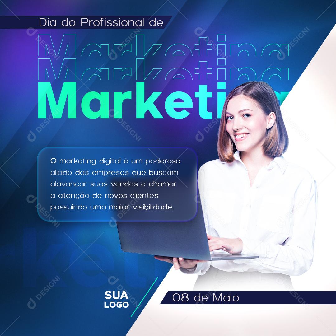 Marketing O Melhor Aliado Da Sua Empresa Social Media PSD Editável