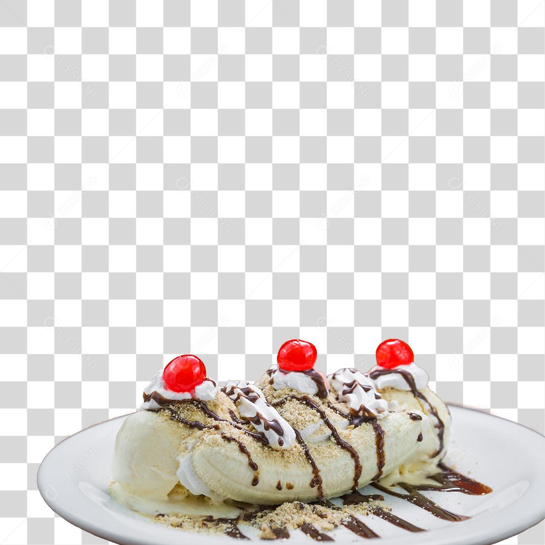 Banana split PNG Transparente