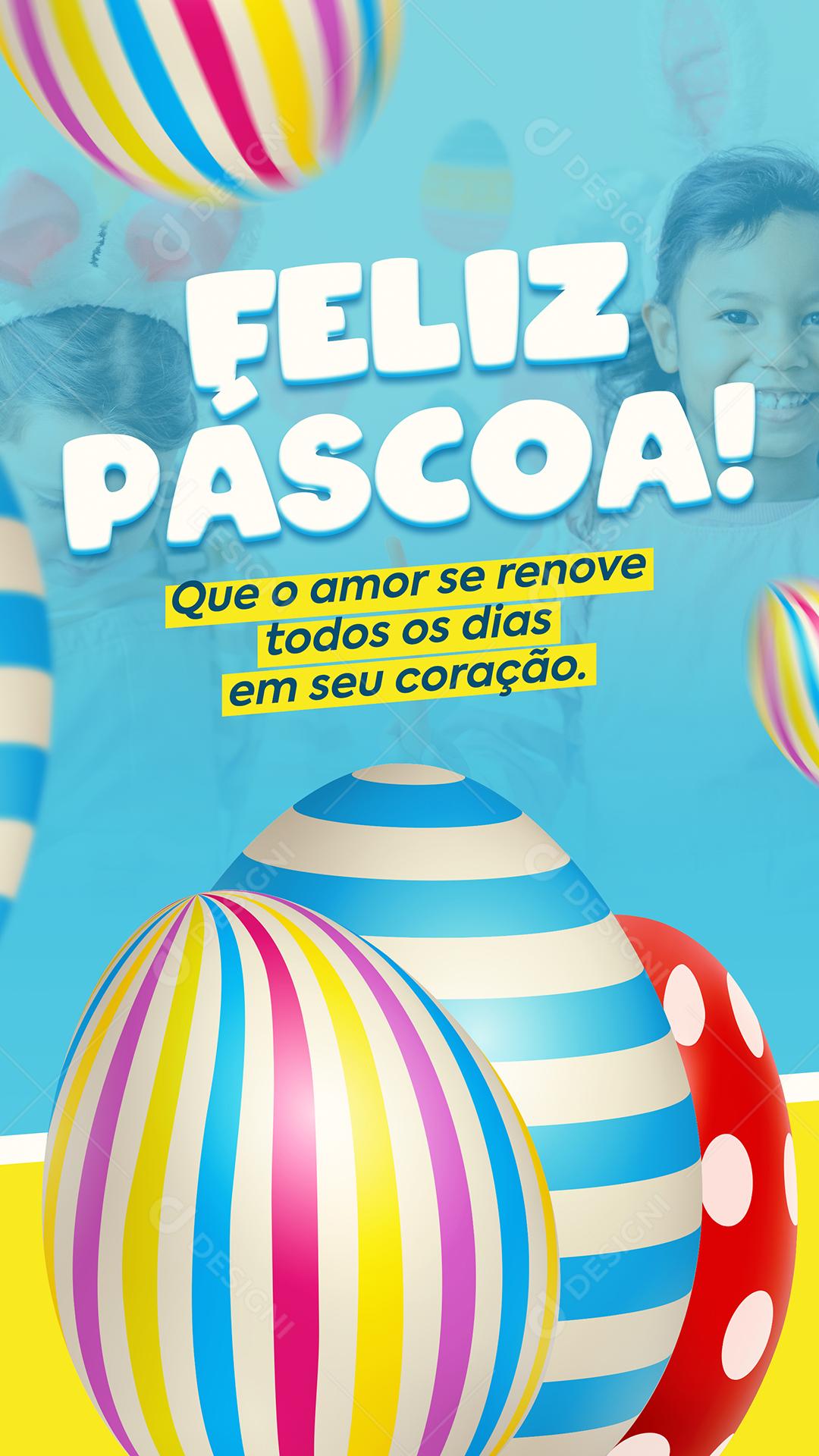 Happy Easter May Love Be Renewed Every Day Social Media Editable PSD