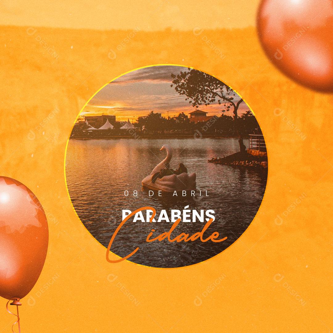 Social Media Aniversário de Cidade Parabéns PSD Editável