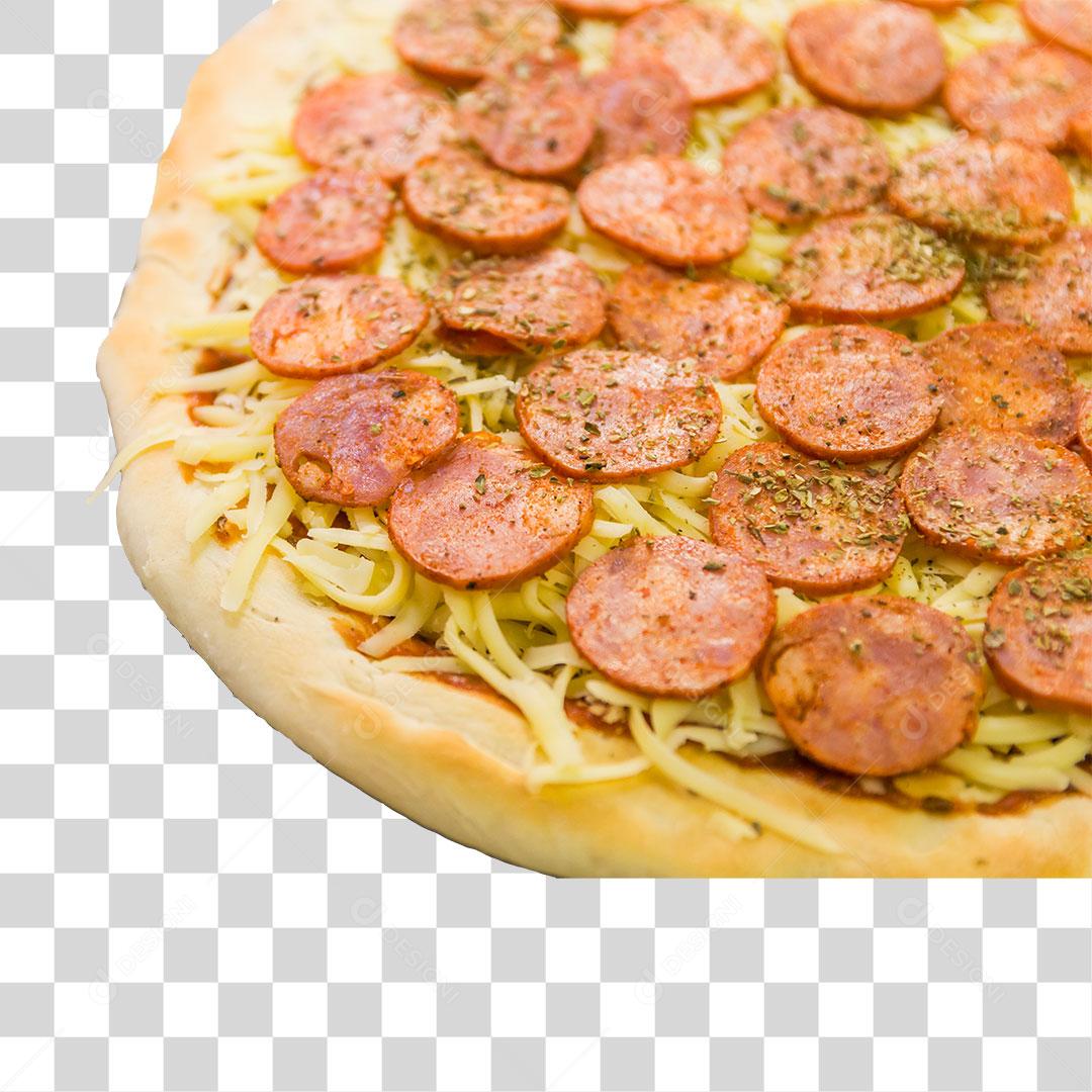 Pepperoni Pizza before baking