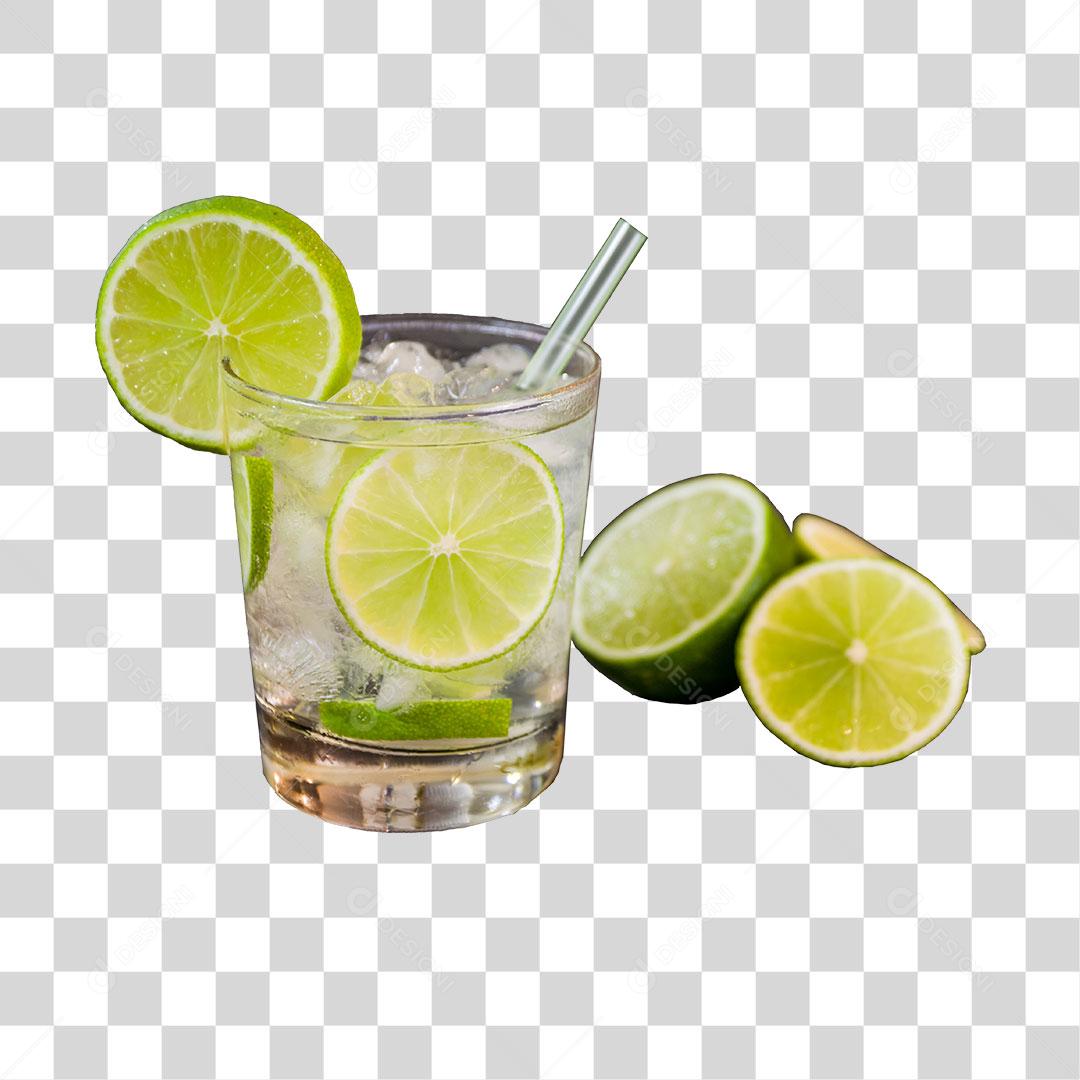 Bebida suco de limao copo de vidro Imagem