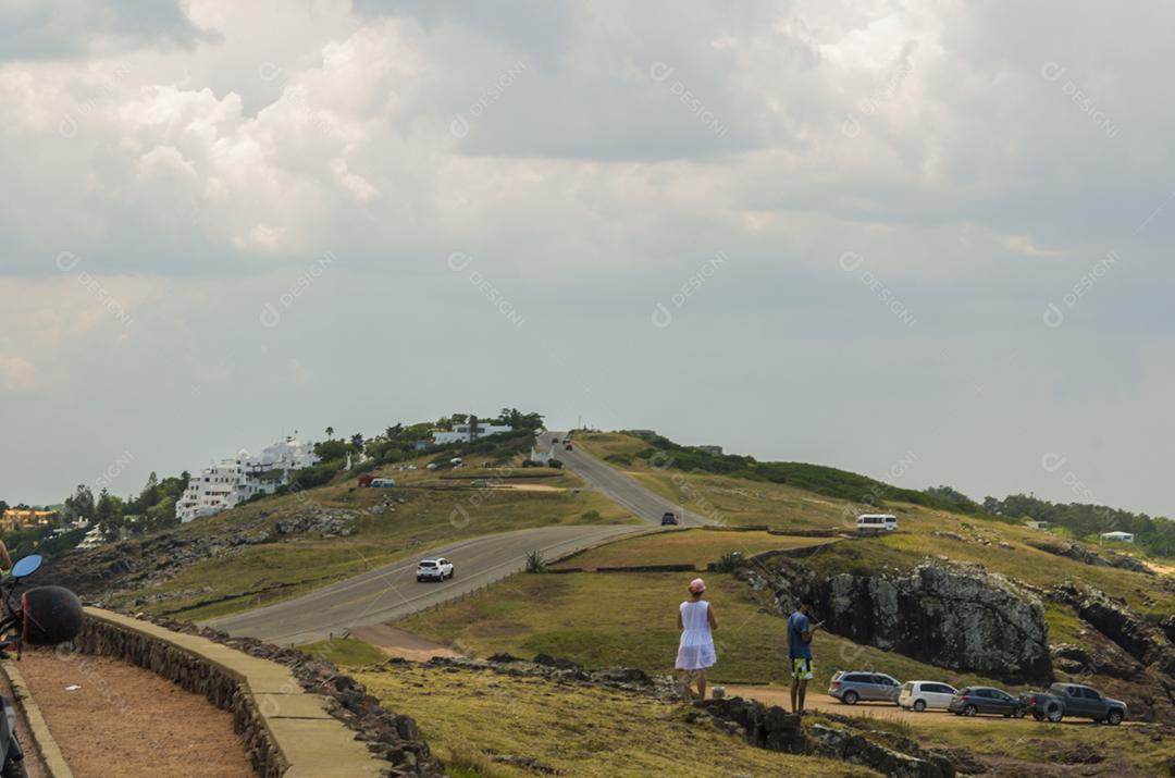 Vista de Punta Ballena, perto de Punta del Este, local do importante museu Casa Pueblo.