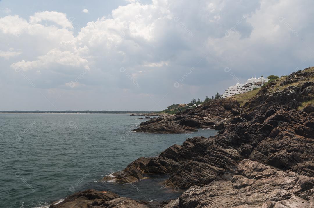 Vista do mar de Punta Ballena, Punta del Este Uruguai.