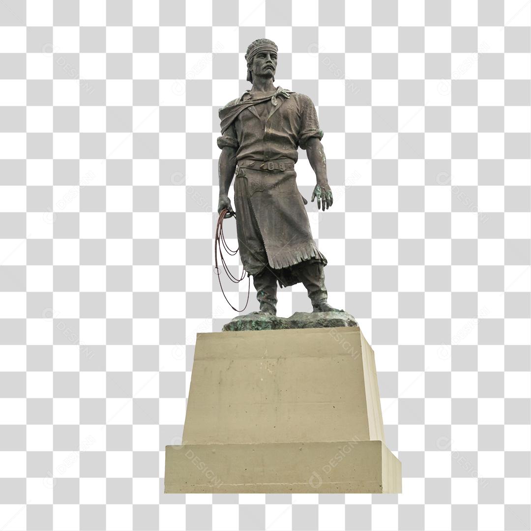 Estátua do Laçador Poa Fundo Transparente
